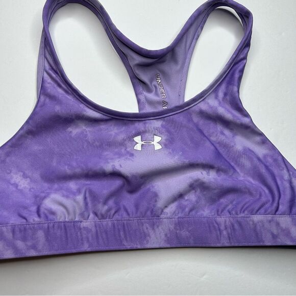 Under Armour Lavender unlined wire free wireless sports bra tie-dye medium - Picture 3 of 6